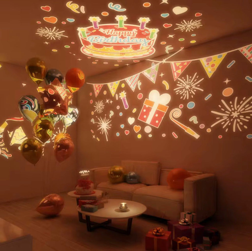 Multi-Theme Rotating Projector Lamp